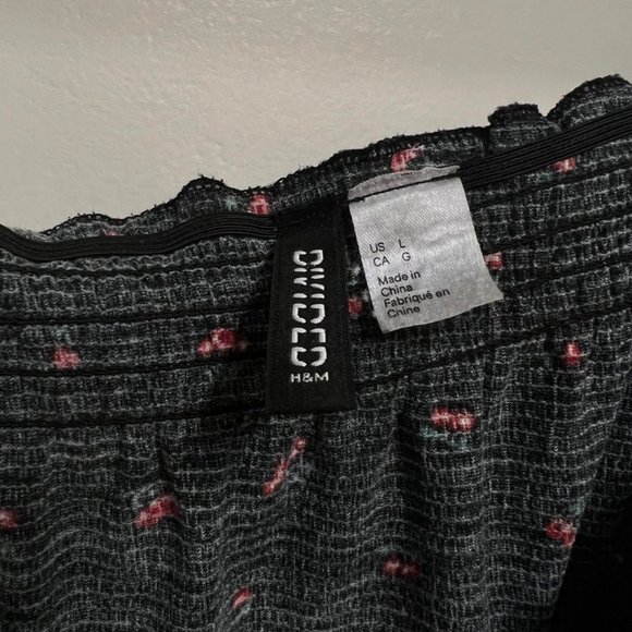 H&M Printed Cherries Smocked Tank Top - Picture 3 of 4